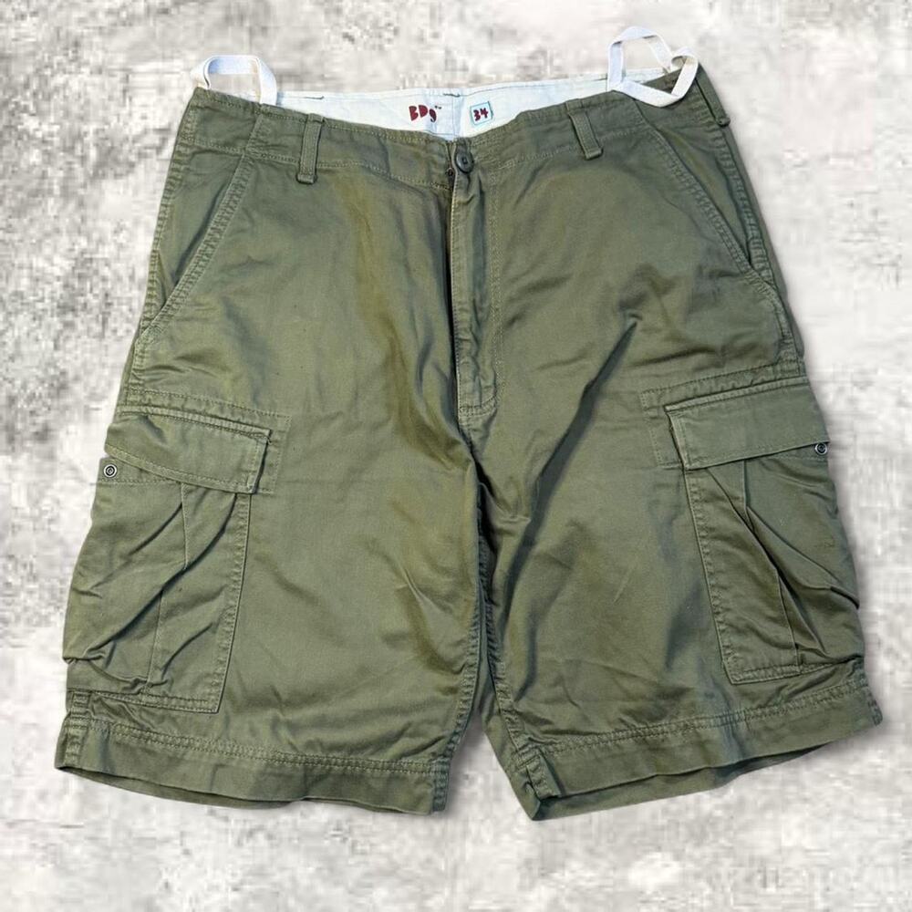 Men’s Olive Green Cargo Short M-65 Style Military Style Size 34 BDG Feild Fit